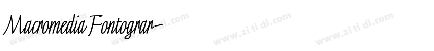 Macromedia Fontograr字体转换